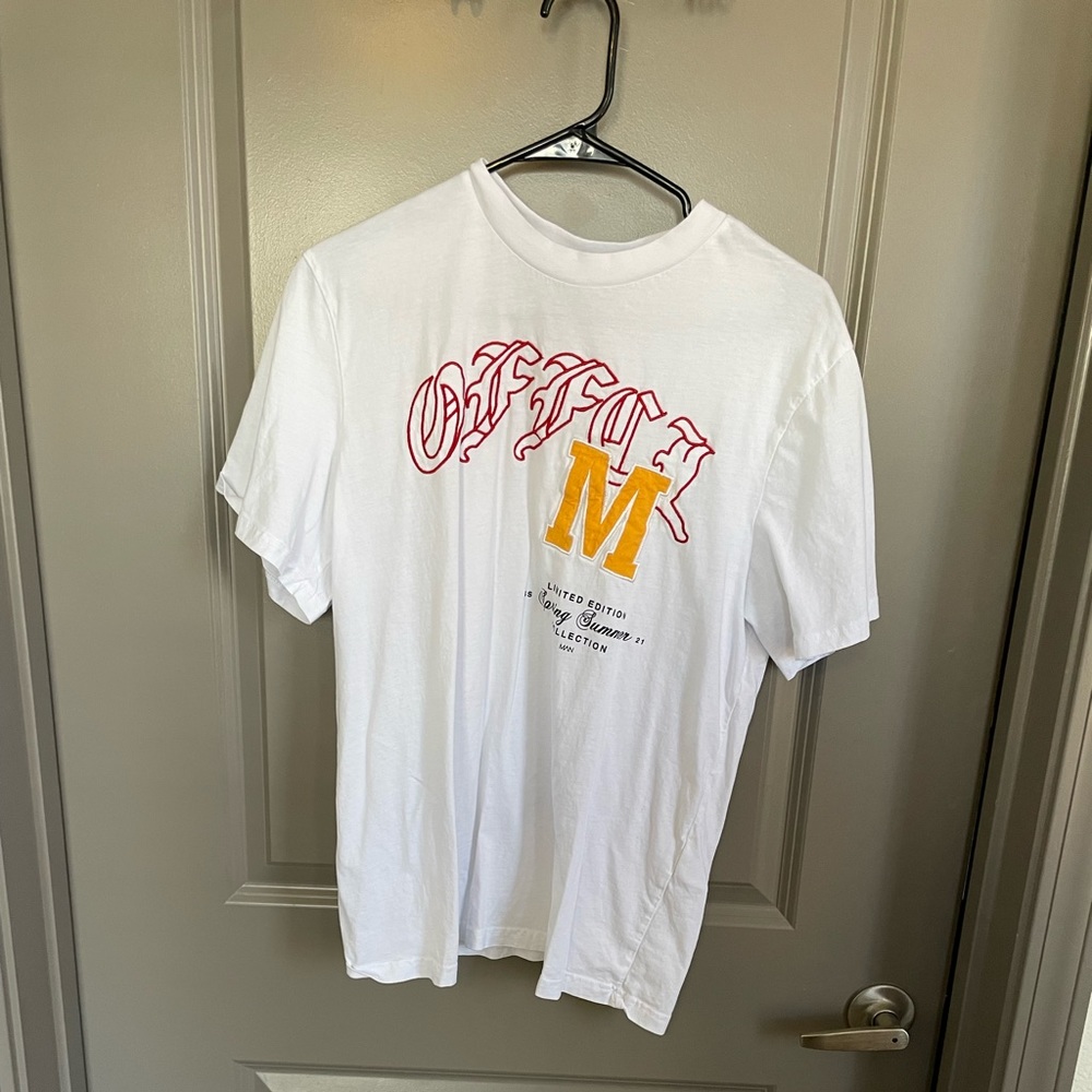 White graphic Tee